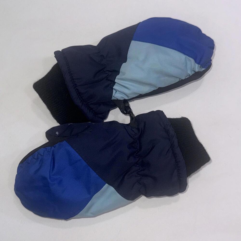 Target 3M Thinsulate Winter‎ Ski Snowboard Blue Black Mittens Kids Toddler 2t-5t